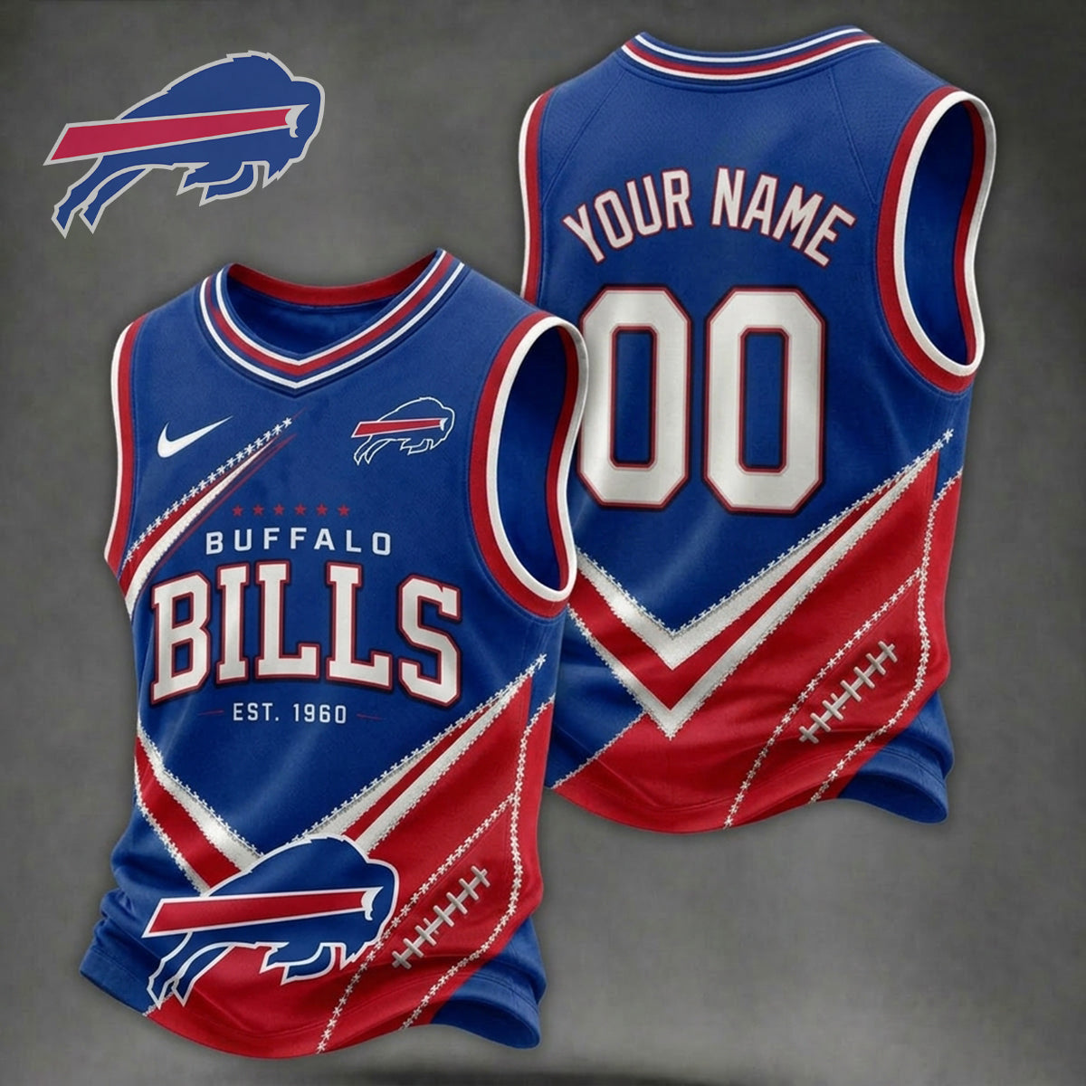 Premium NFL X BUF Game Day V-neck Tank Top Shirt V33 NDT NHM 080626