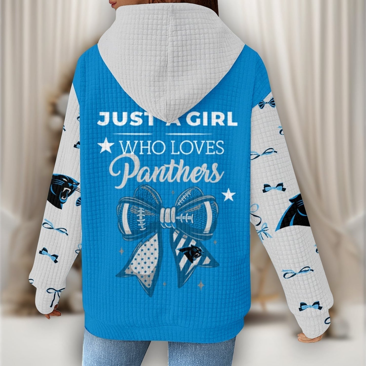 Premium NFL X CAR Women's Waffle Hoodie NDT NHM