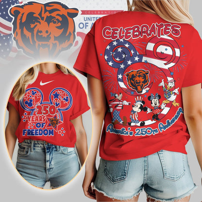 Premium NFL X CB1 Mouse  Celebrates America 250th Anniversary Women Shirt NDT LVH