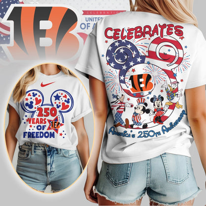 Premium NFL X CB2 Mouse  Celebrates America 250th Anniversary Women Shirt NDT LVH
