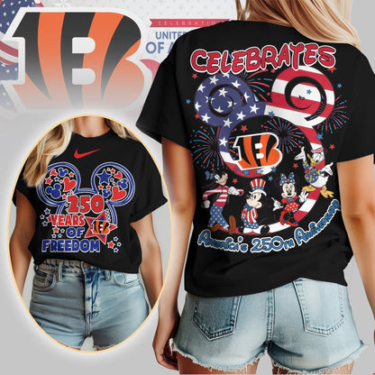 Premium NFL X CB2 Mouse  Celebrates America 250th Anniversary Women Shirt NDT LVH