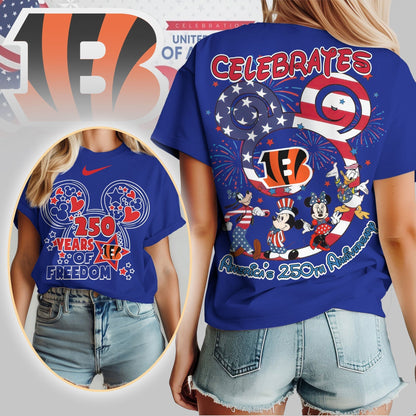 Premium NFL X CB2 Mouse  Celebrates America 250th Anniversary Women Shirt NDT LVH