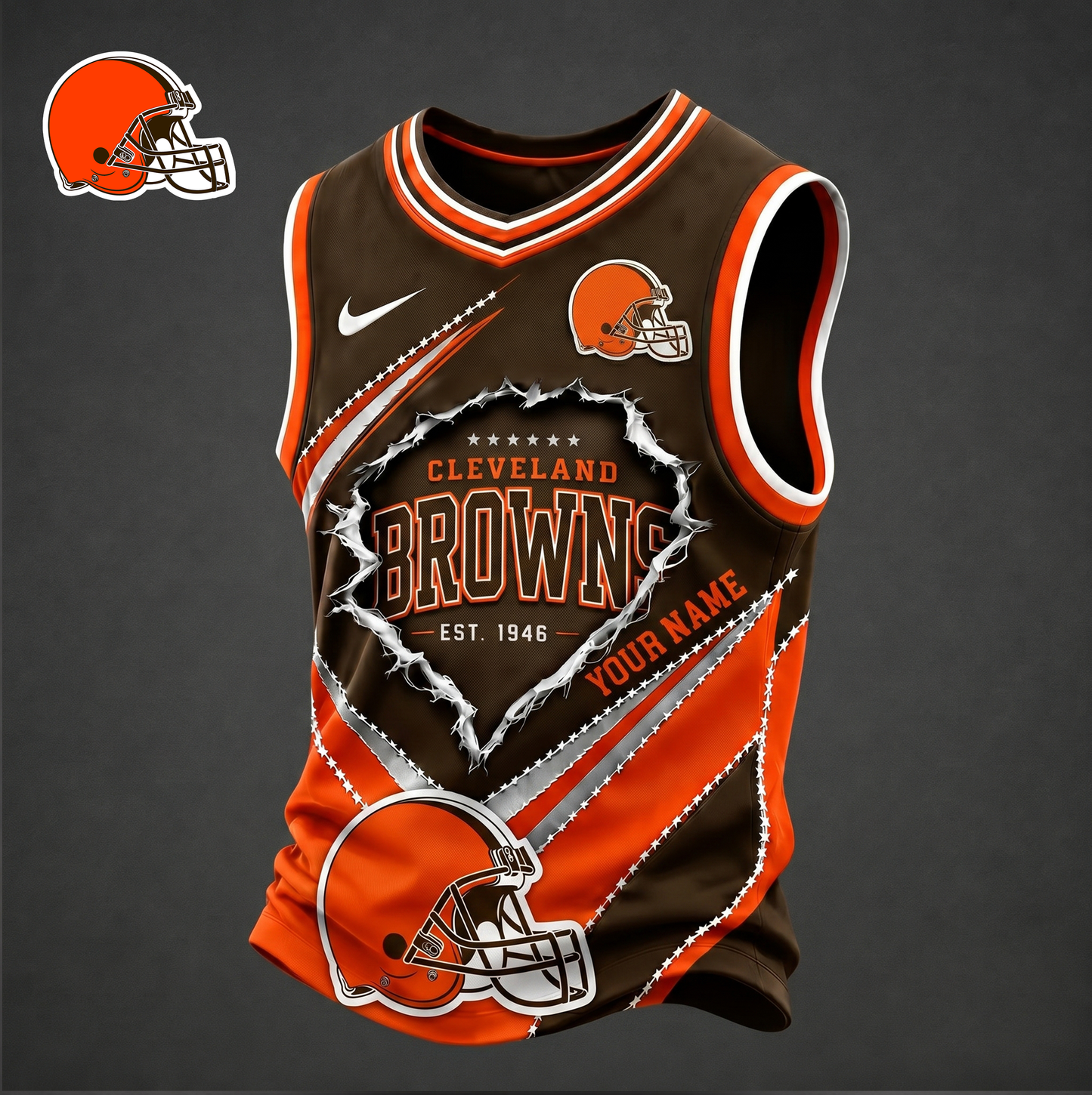 Premium NFL X CLE Game Day V-neck Tank Top Shirt FOR SUMMER HOLIDAY NDT VHM 050626