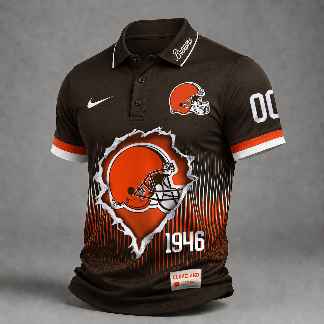 Premium NFL X CLE Performance Polo V3 Shirt FOR SUMMER HOLIDAY 120626