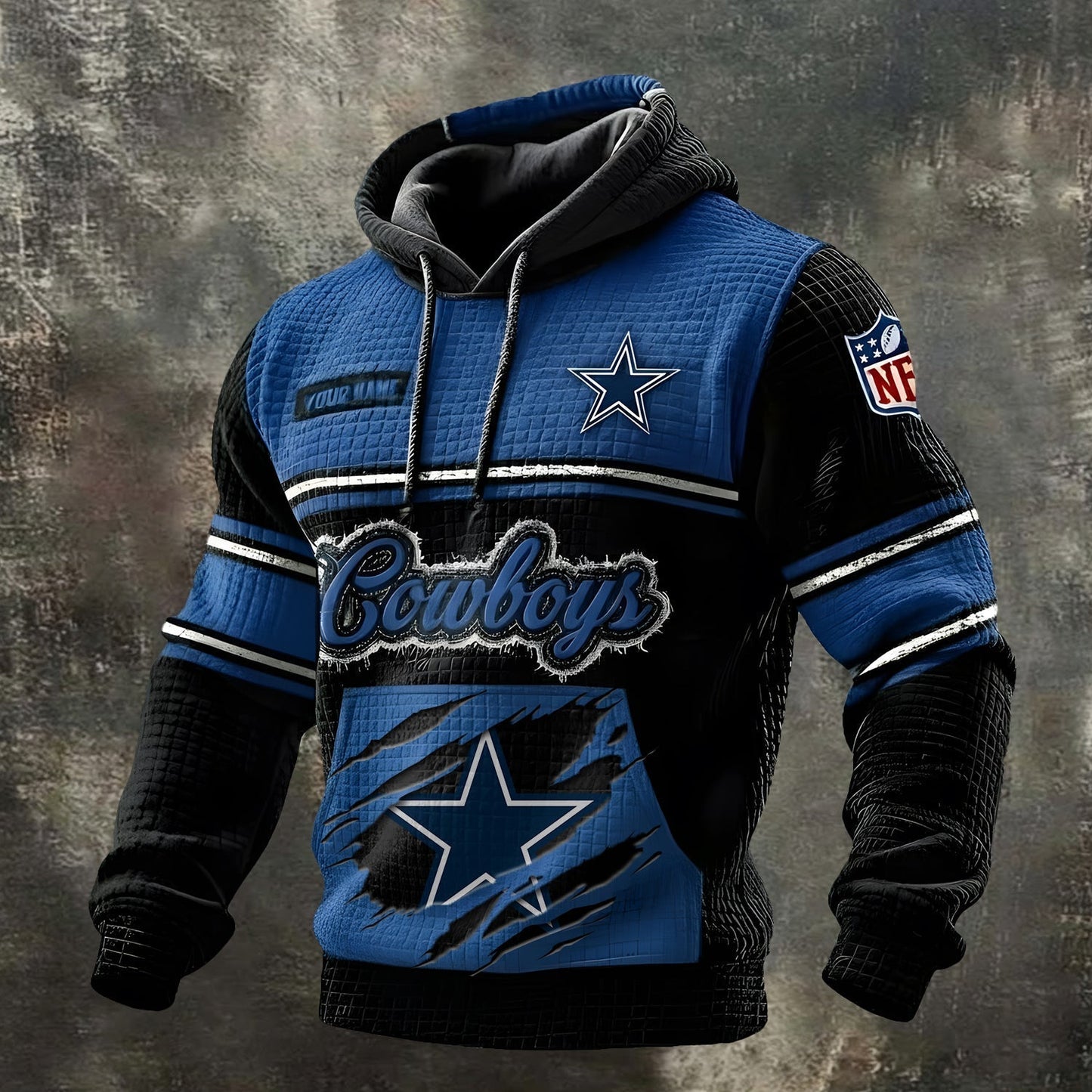 Premium NFL X DC Western heritage Waffle Hoodie For Personalized NDT LVH