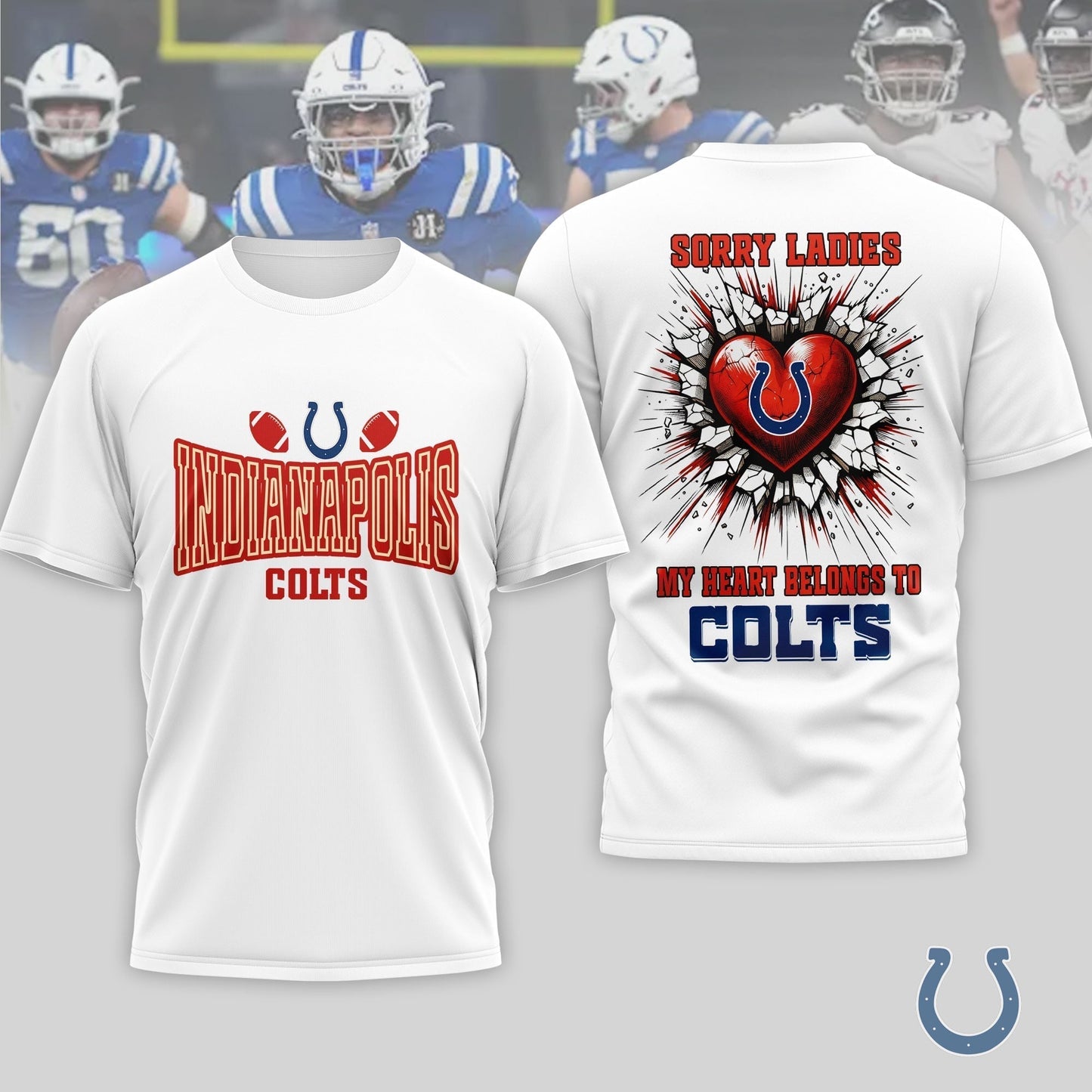 Premium NFL X Indianapolis Colts Valentine's Day 3D Shirt NDT LVH