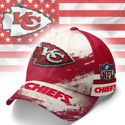 Premium NFL X KCC Grunge Style Team Cap 030726