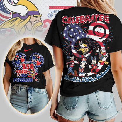 Premium NFL X MV Mouse  Celebrates America 250th Anniversary Women Shirt NDT LVH
