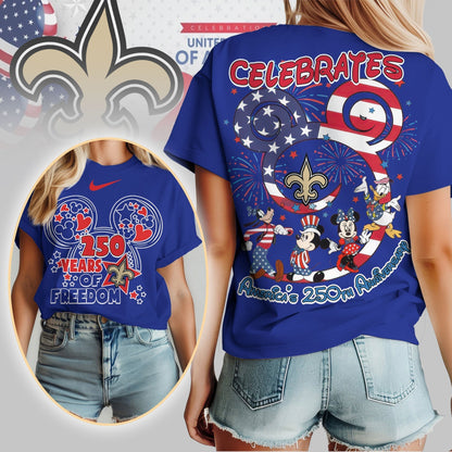 Premium NFL X NOS Mouse  Celebrates America 250th Anniversary Women Shirt NDT LVH