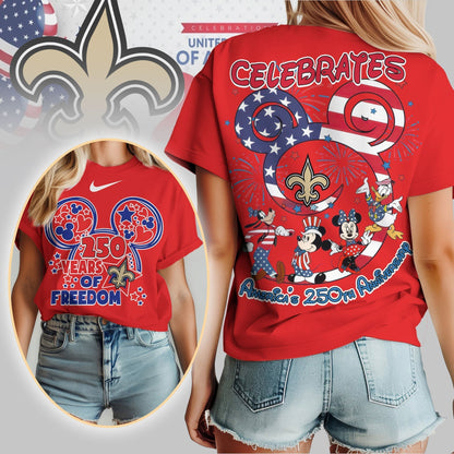 Premium NFL X NOS Mouse  Celebrates America 250th Anniversary Women Shirt NDT LVH