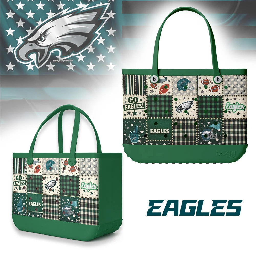 Premium NFL X PE Patchwork Design Beach Tote Bag NDT NTN