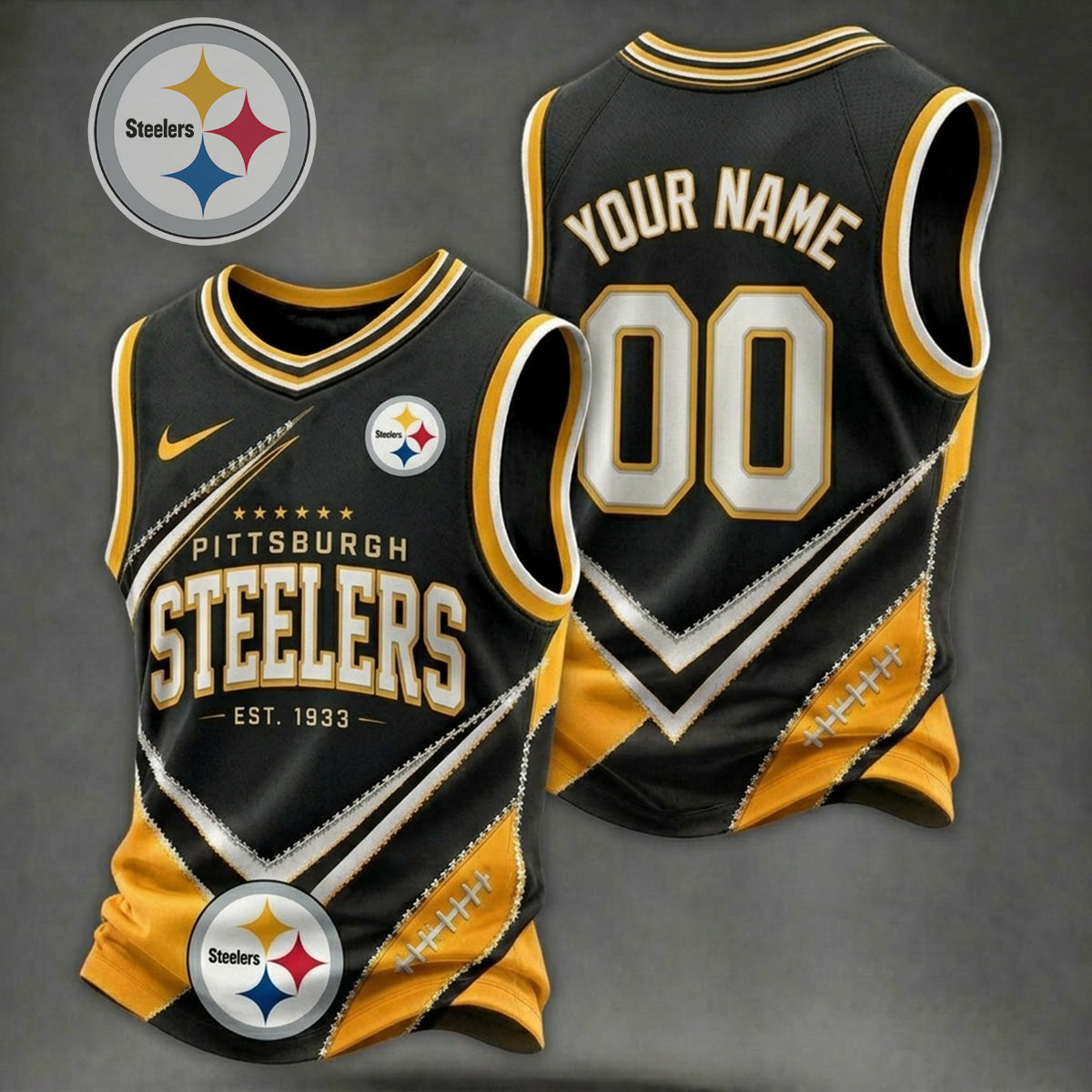 Premium NFL X PIT Game Day V-neck Tank Top Shirt V33 NDT NHM 080626