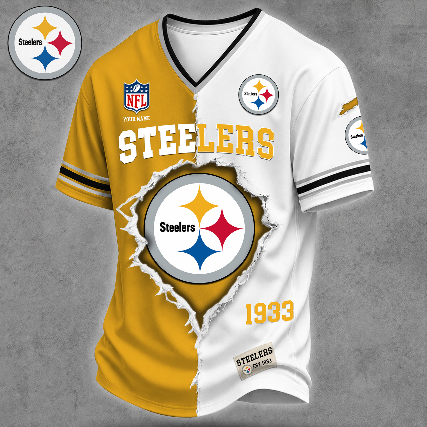 Premium NFL X PS Game Day Streetwear V-neck  Shirt NDT VHM 040626