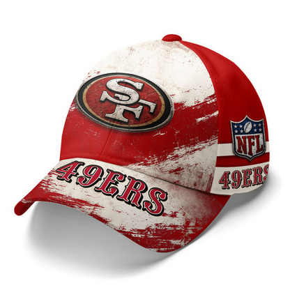 Premium NFL X SF49 Grunge Style Team Cap 030726