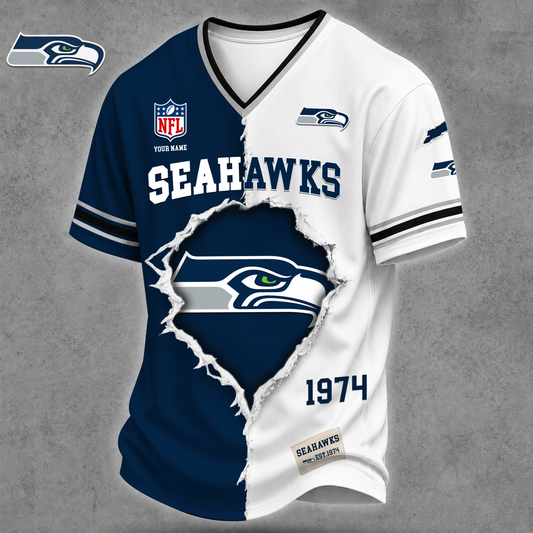 Premium NFL X SS Game Day Streetwear V-neck  Shirt NDT VHM 040626