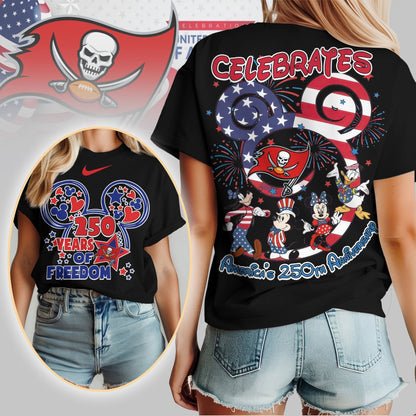 Premium NFL X TBB Mouse  Celebrates America 250th Anniversary Women Shirt NDT LVH