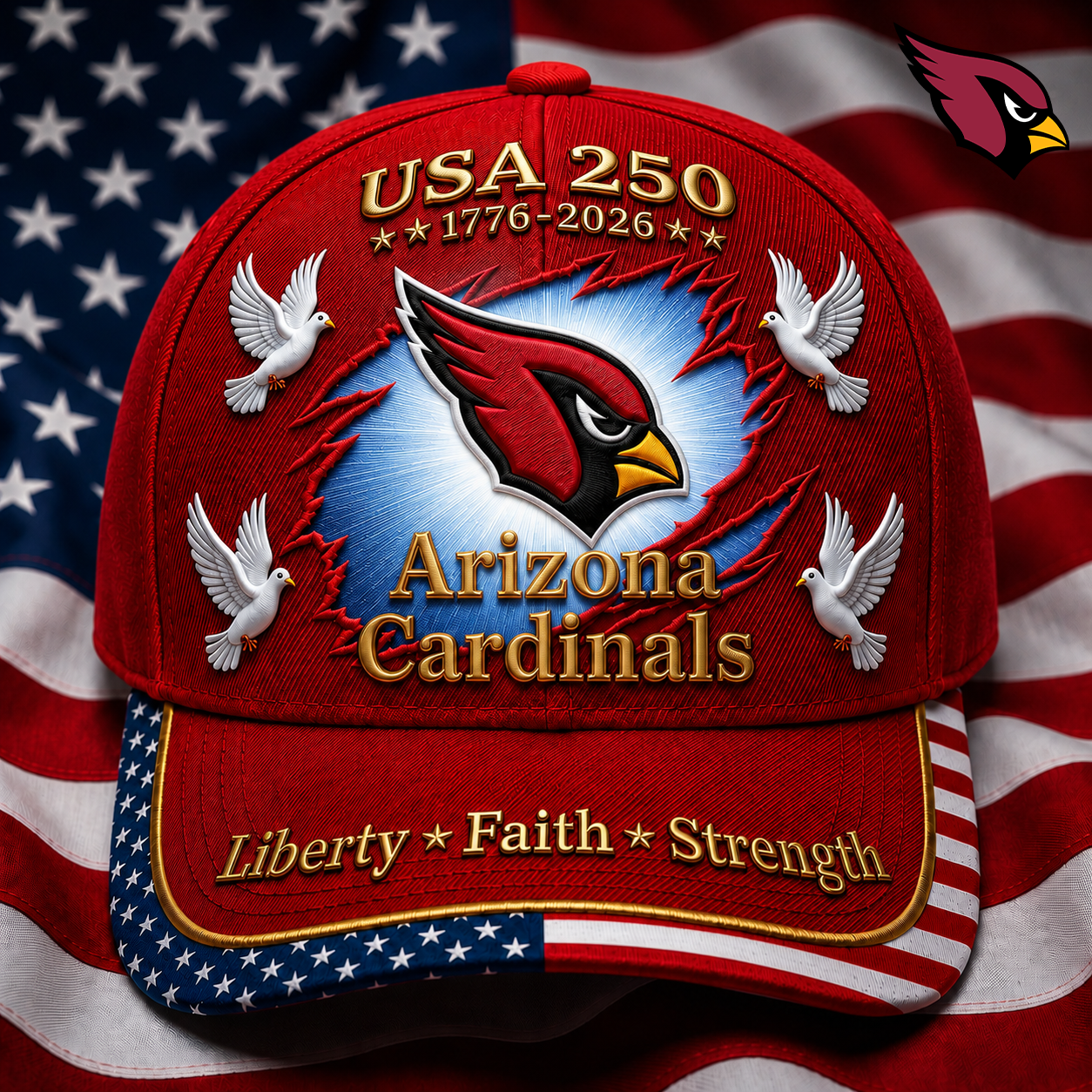 Premium NFL x AC 250 Years Anniversary Of Freedom Cap V3  260626