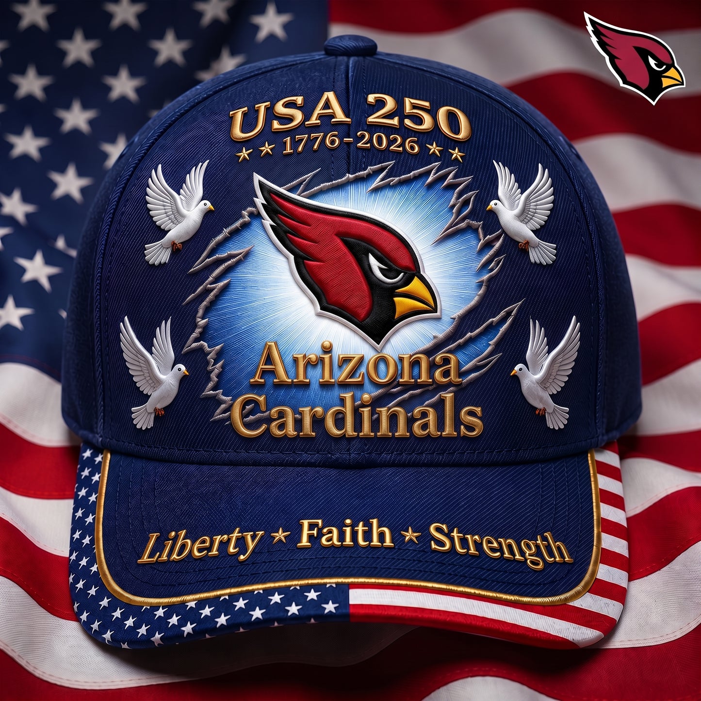 Premium NFL x AC 250 Years Anniversary Of Freedom Cap V3  260626