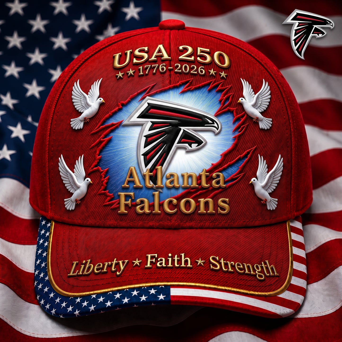 Premium NFL x AF 250 Years Anniversary Of Freedom Cap V3  260626