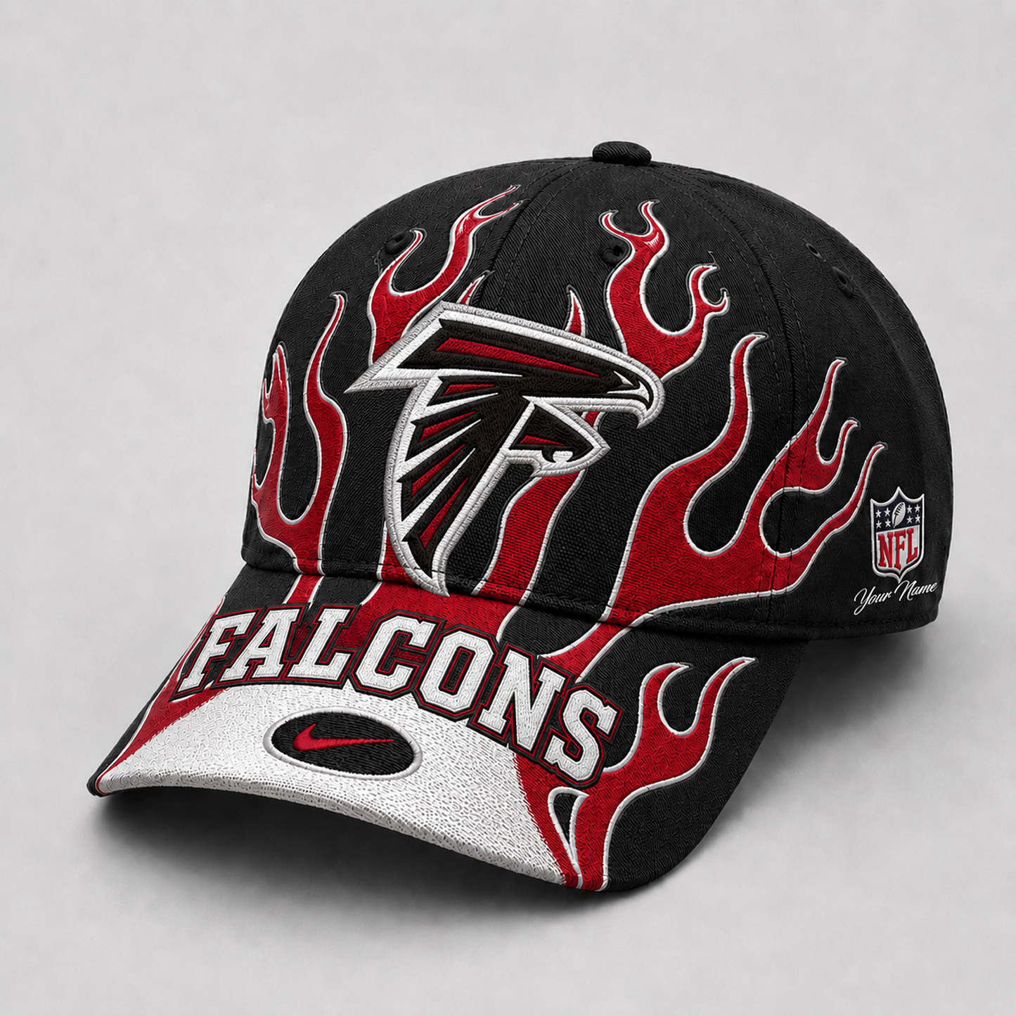 Premium NFL x ATL Game Day Flame Cap 260626