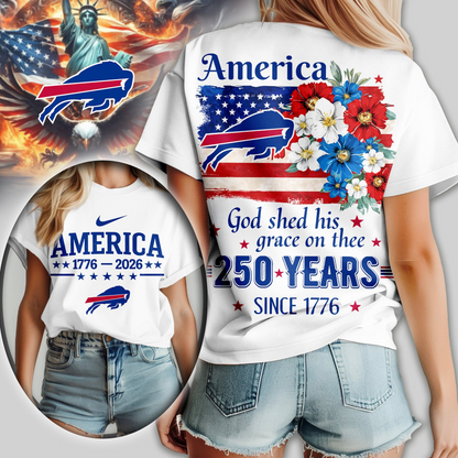 Premium NFL x BB America God Shed His Grace On Thee Women Shirt NDT VHM