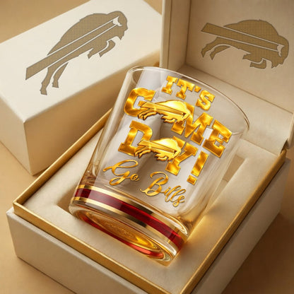 Premium NFL x BUF Game Day Whiskey Glass NDT NHM 270126
