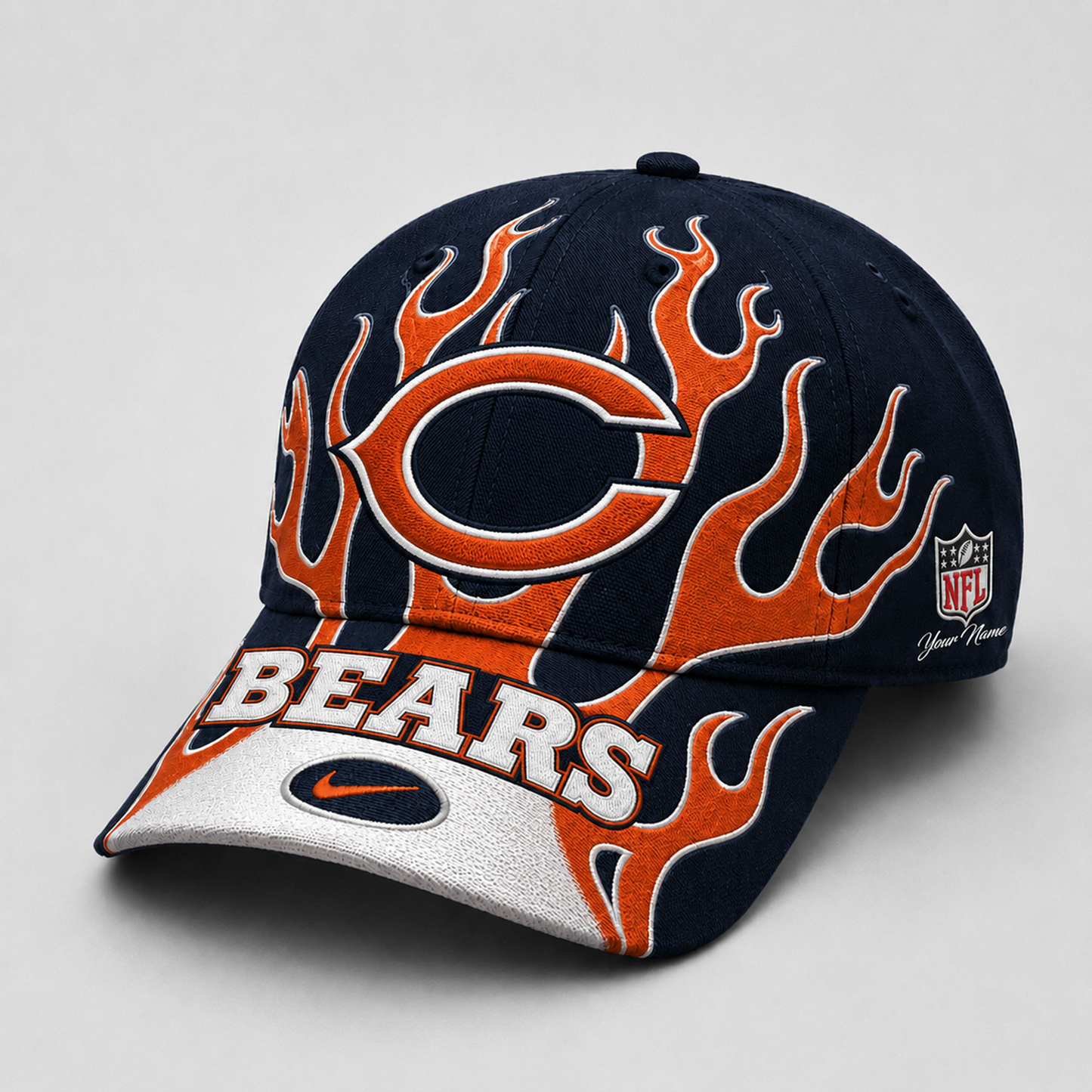 Premium NFL x CHI Game Day Flame Cap 260626