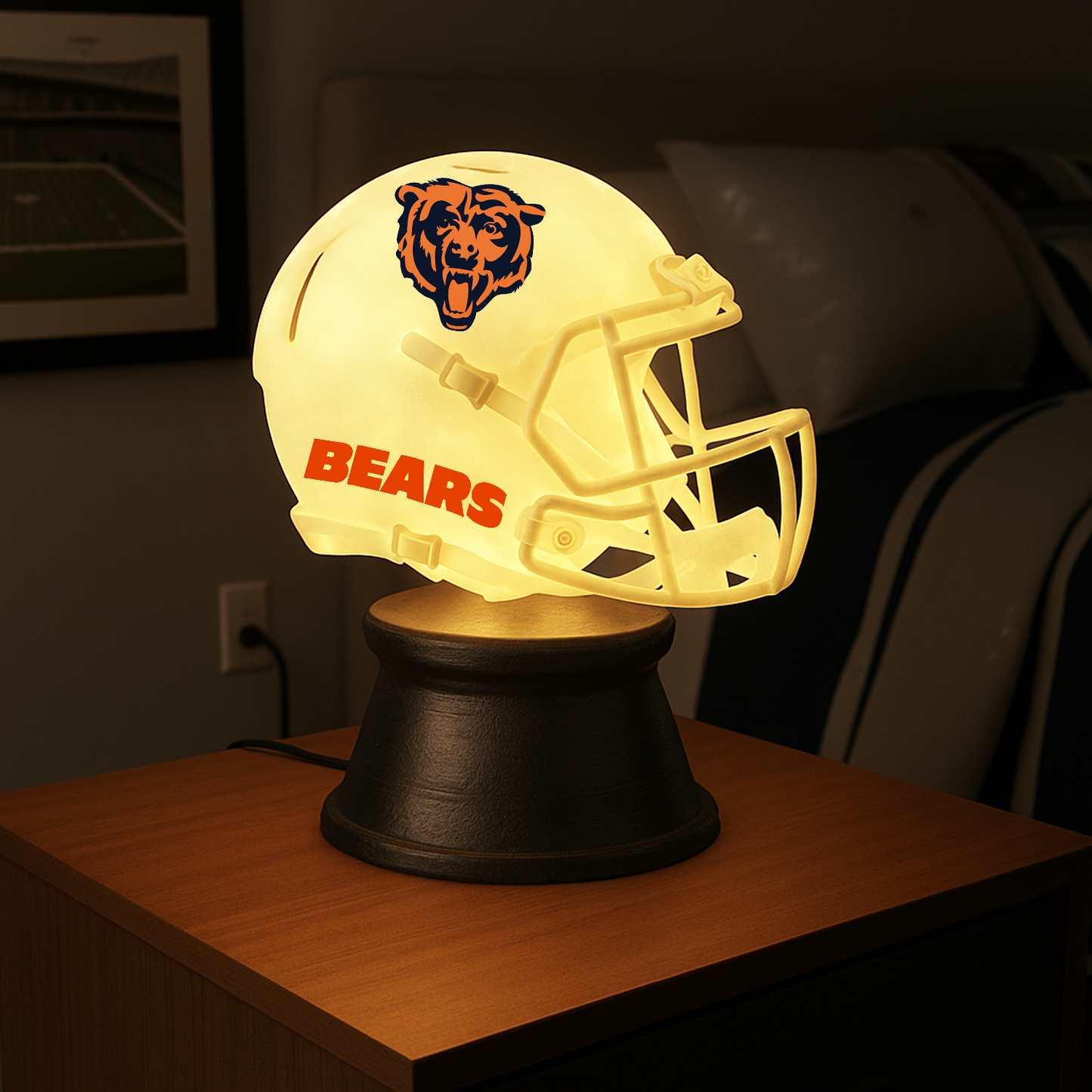 Premium NFL x CHI LED Helmet Night Light DATND NMD TANTD
