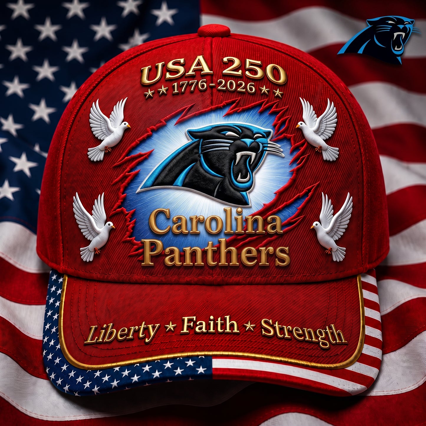 Premium NFL x CP 250 Years Anniversary Of Freedom Cap V3  260626