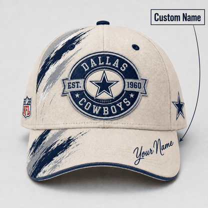 Premium NFL x DAL Custom Name Cap For Football Fans Loving Sporty Style 030726