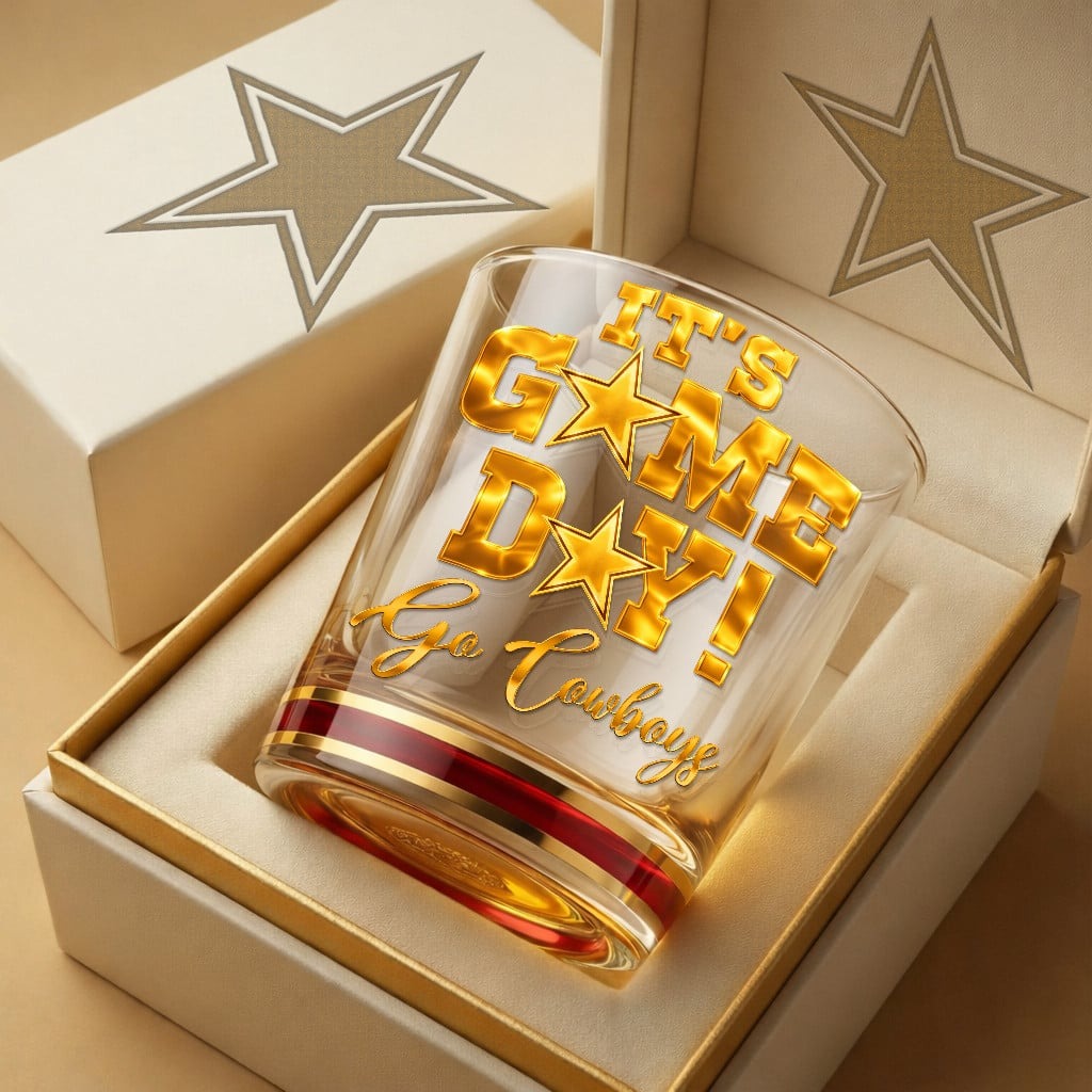 Premium NFL x DAL Game Day Whiskey Glass NDT NHM 270126