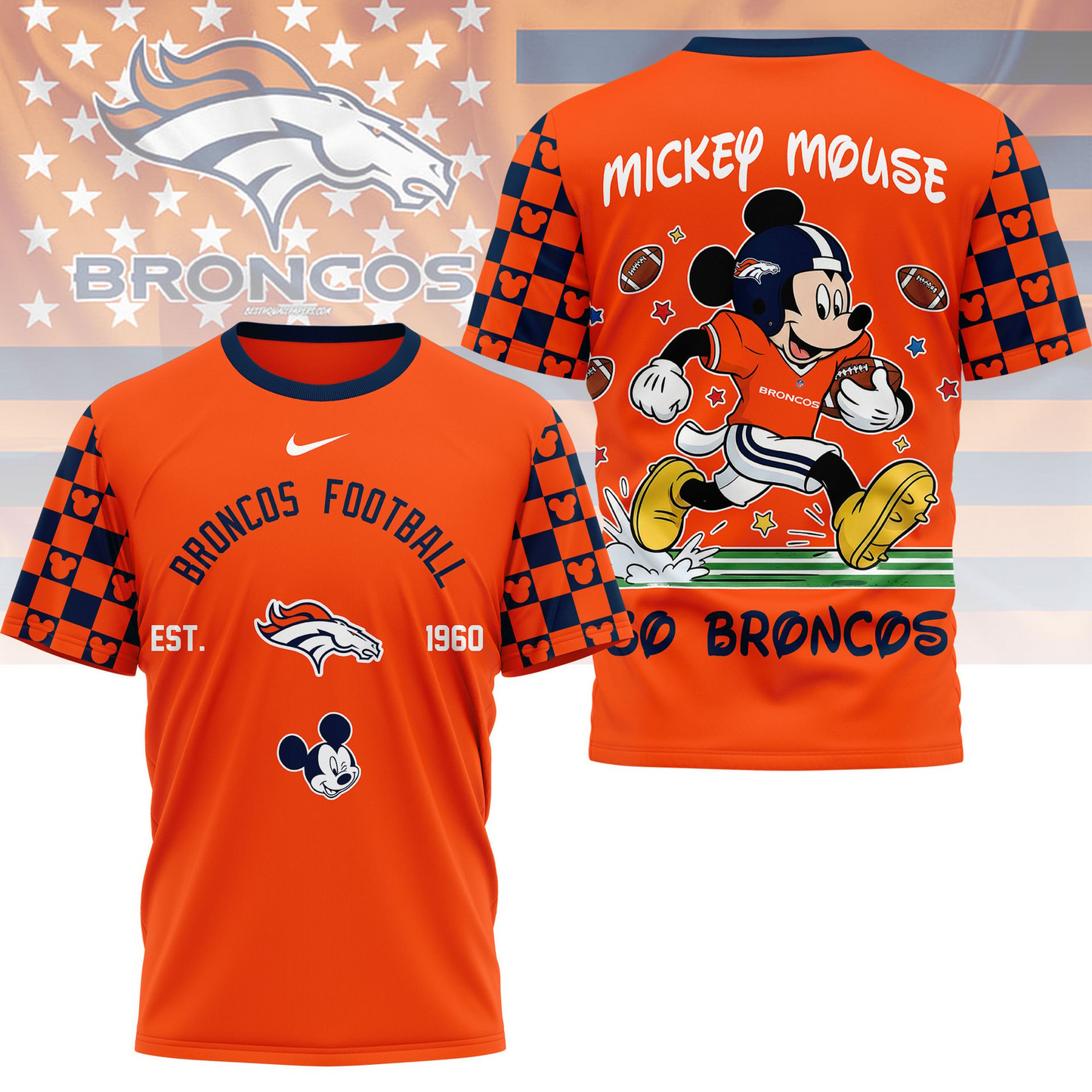 Premium NFL  x DB Mouse Football 3D Shirt NDT VHM