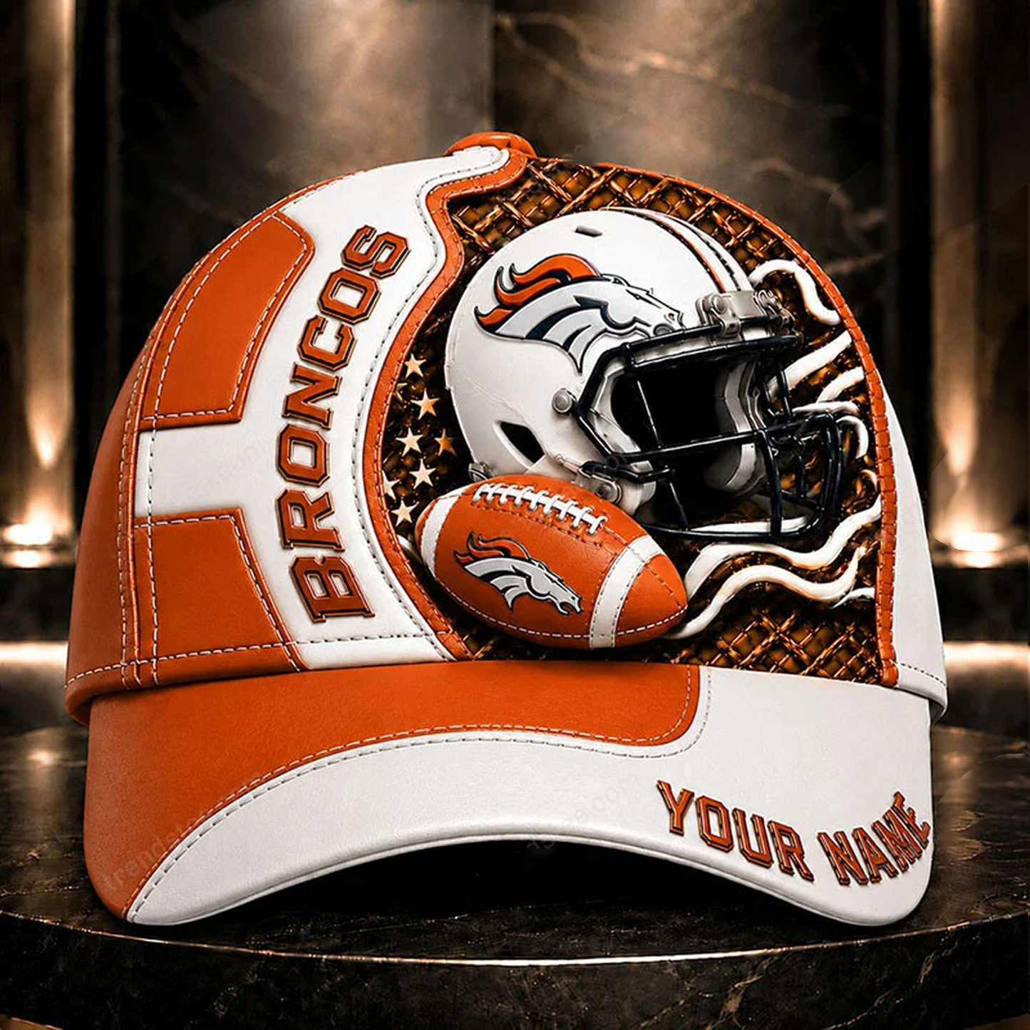 Premium NFL x DEN 3D Custom Cap DATND TANTD 280526