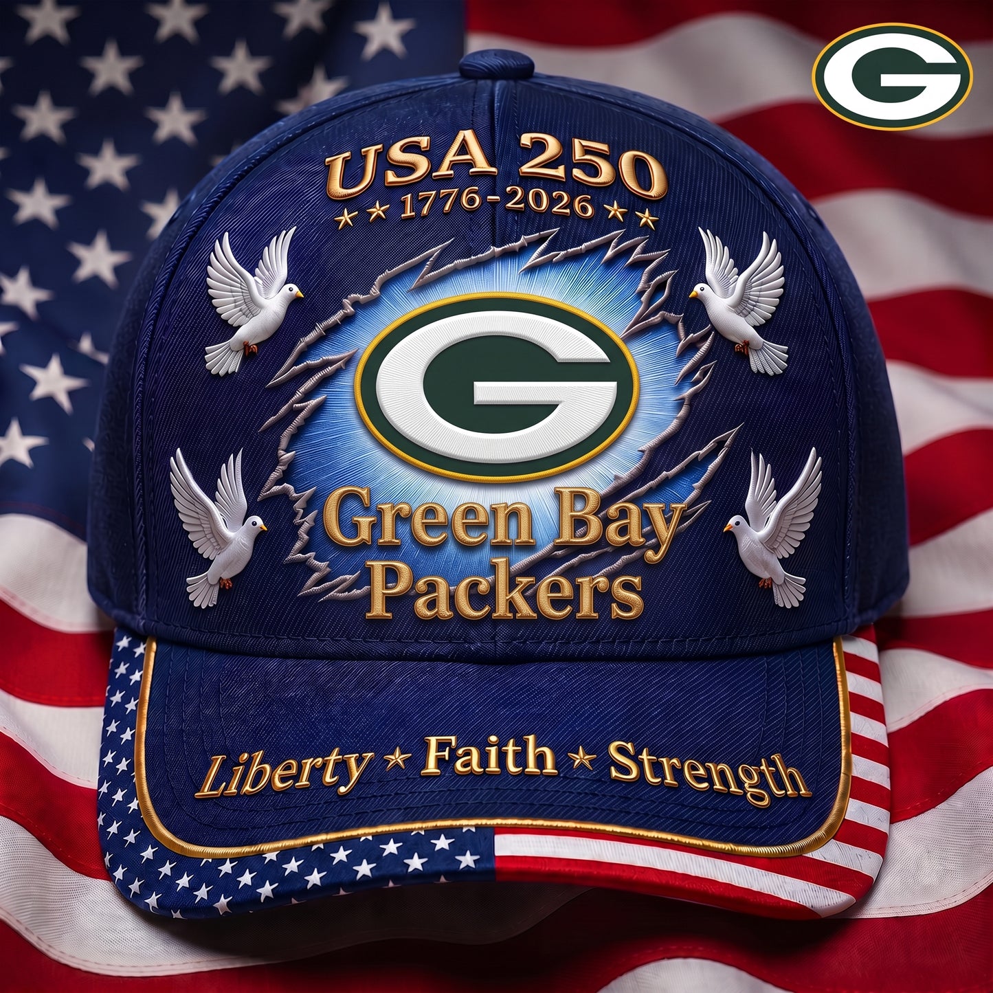 Premium NFL x GBP 250 Years Anniversary Of Freedom Cap V3  260626