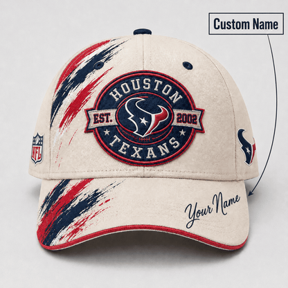 Premium NFL x HOU Custom Name Cap For Football Fans Loving Sporty Style 030726
