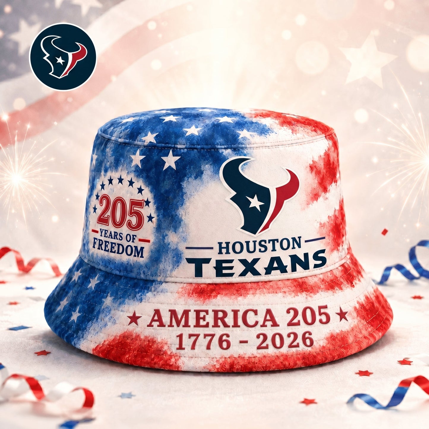 Premium NFL x HT 250 Years Of Freedom Bucket Hat 120625