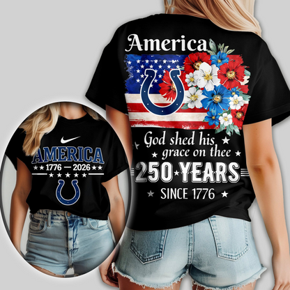 Premium NFL x IC America God Shed His Grace On Thee Women Shirt NDT VHM