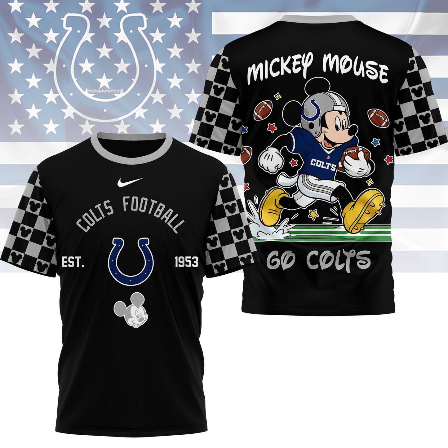 Premium NFL  x IC Mouse Football 3D Shirt NDT VHM