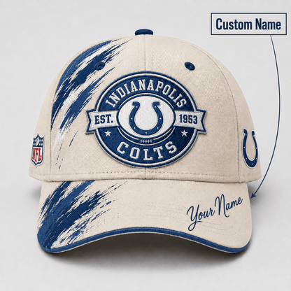 Premium NFL x IND Custom Name Cap For Football Fans Loving Sporty Style 030726
