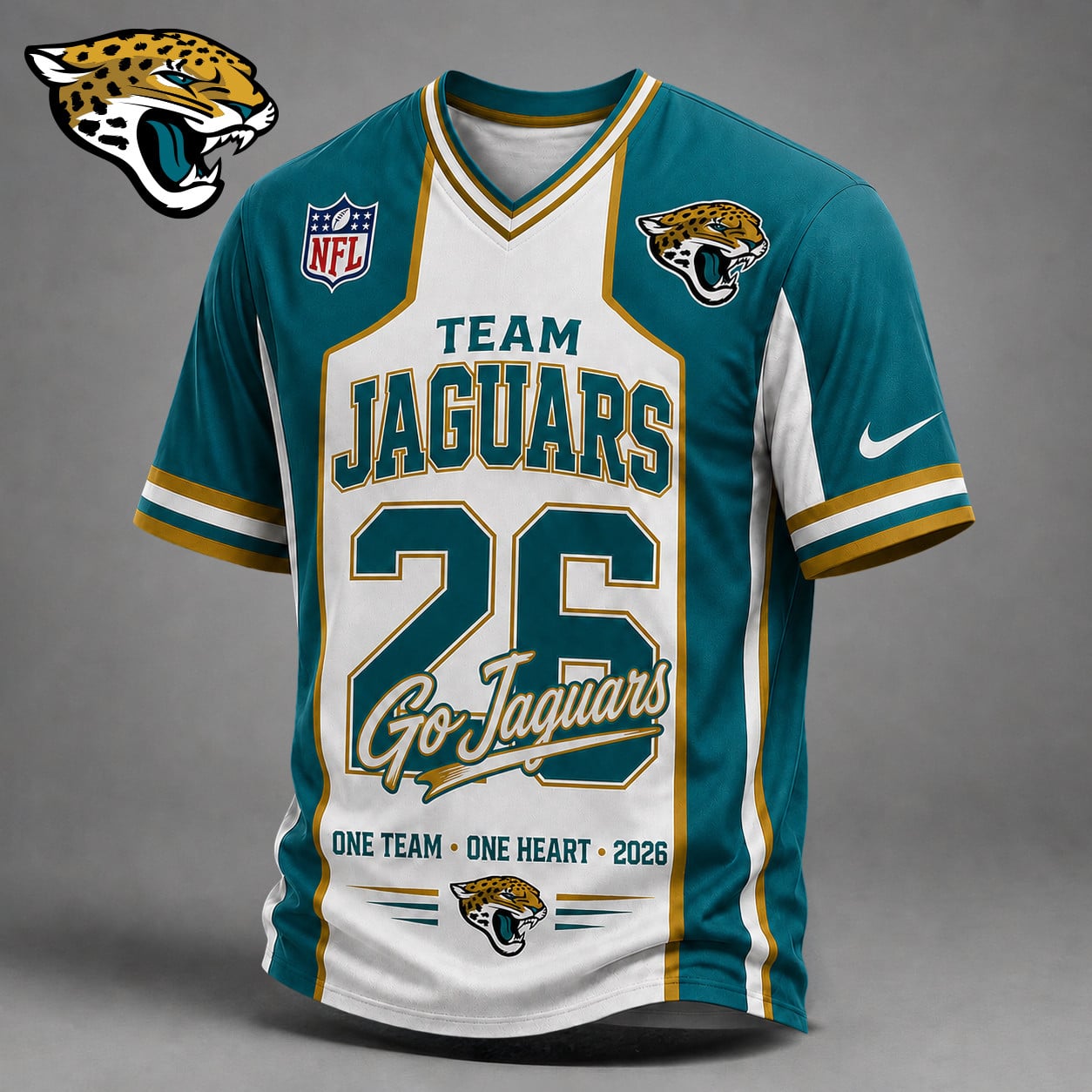 Premium NFL x JAC Team Pride V-Neck Shirt limited editions NDT LVH 010626