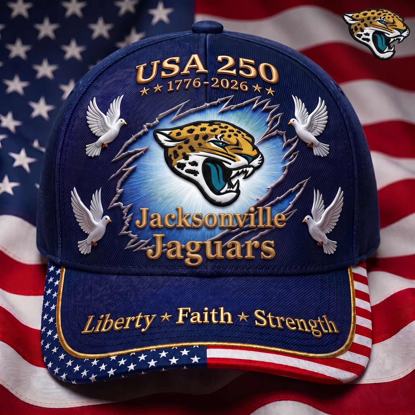 Premium NFL x JJ 250 Years Anniversary Of Freedom Cap V3  260626