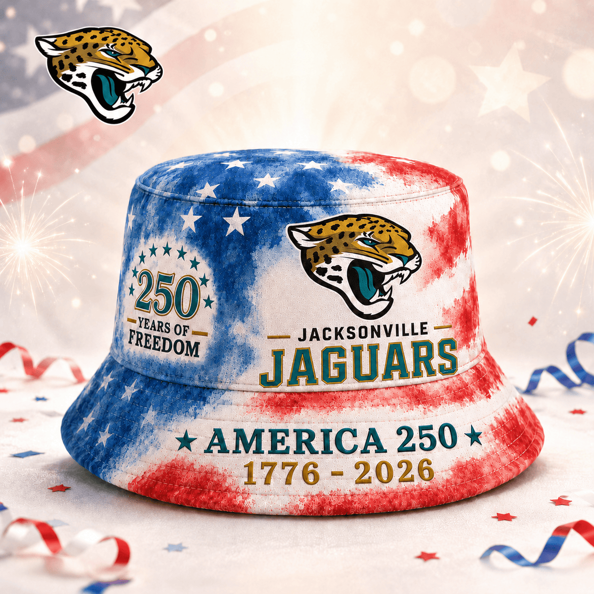 Premium NFL x JJ 250 Years Of Freedom Bucket Hat 120625