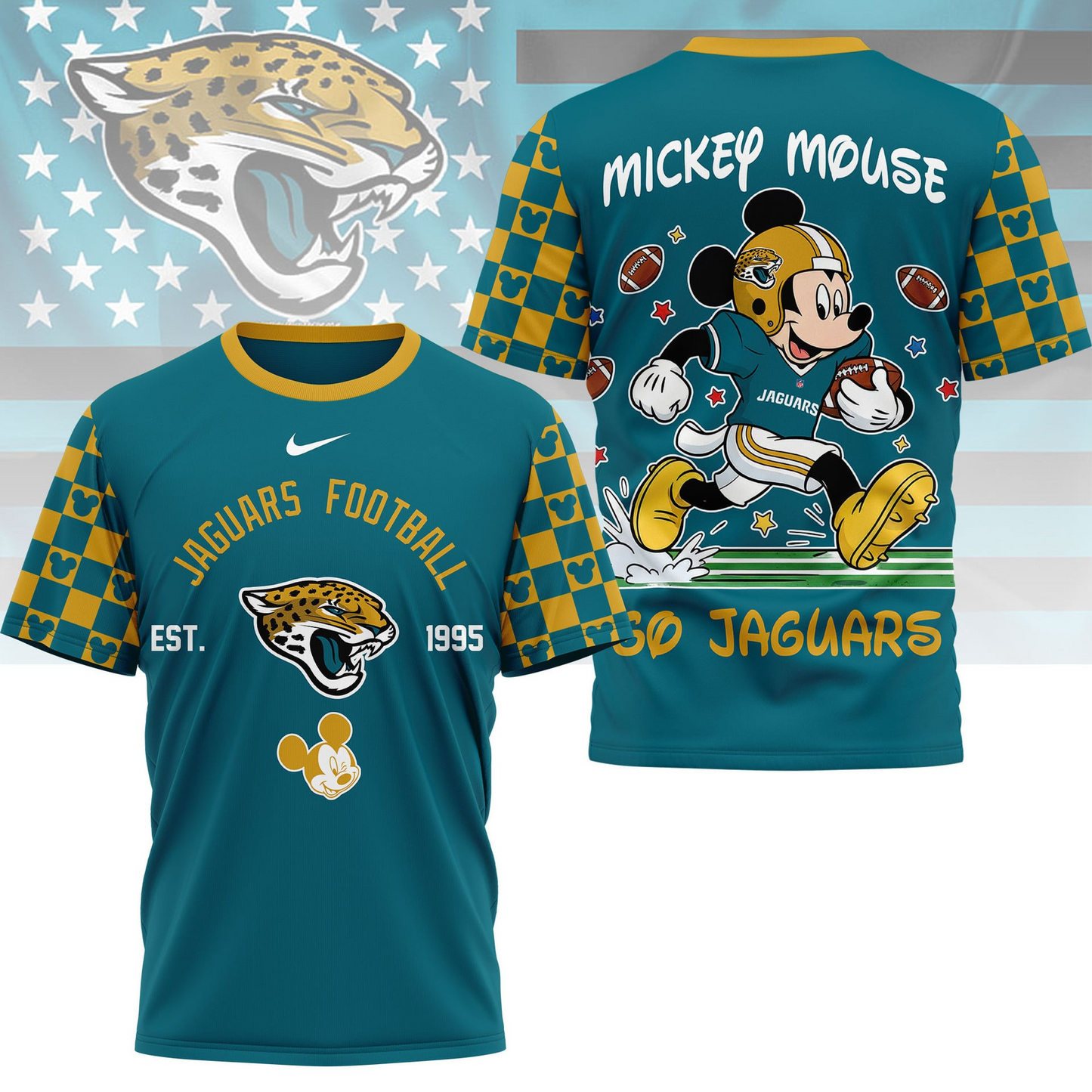 Premium NFL  x JJ Mouse Football 3D Shirt NDT VHM
