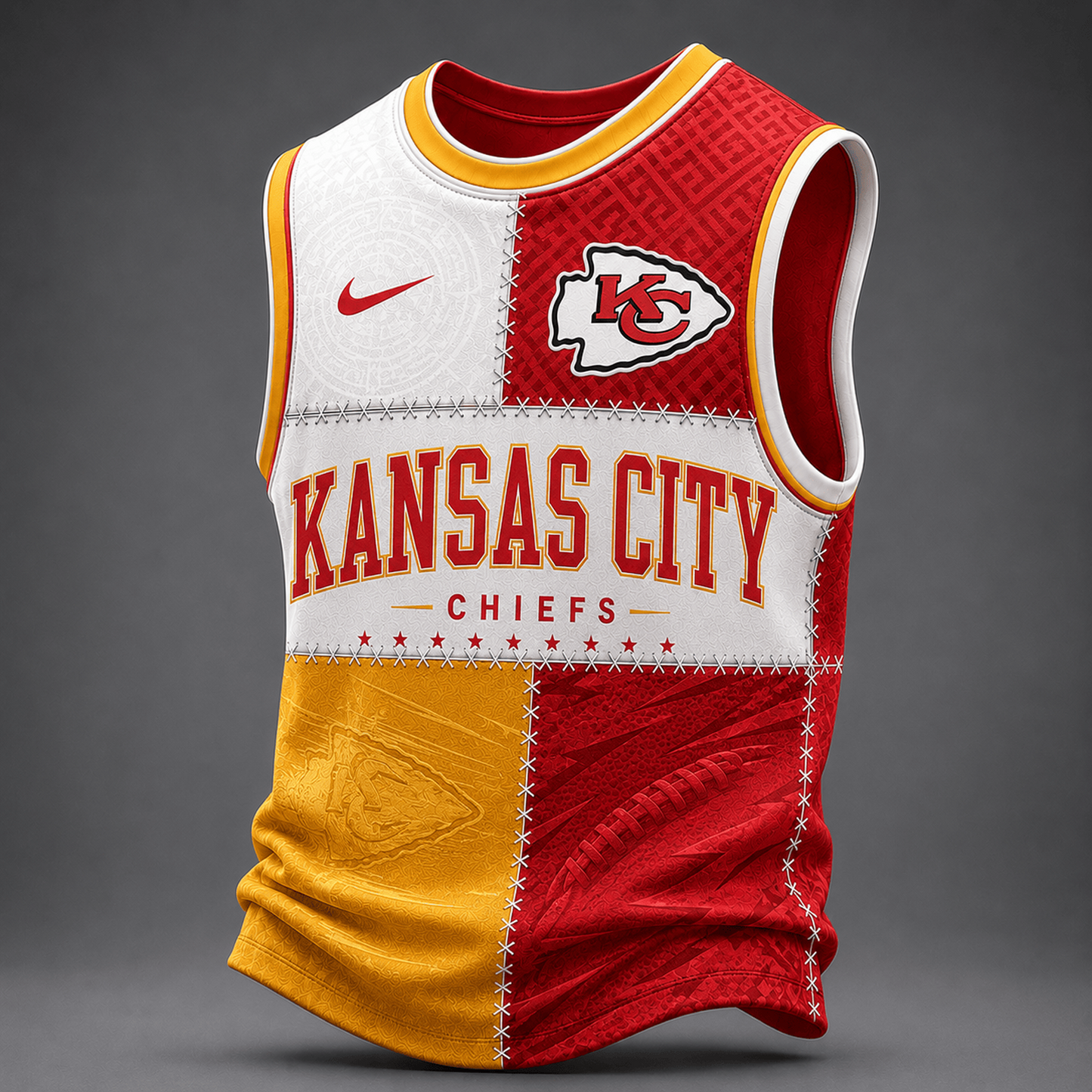 Premium NFL x KCC Team Inspired Tank Top Jersey 240626