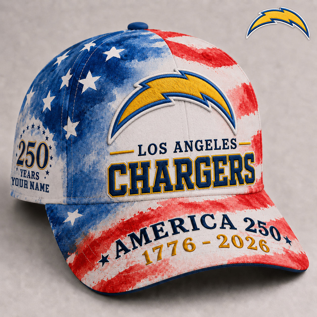 Premium NFL x LAC 250 Years Of Freedom Custome Name Cap 160626