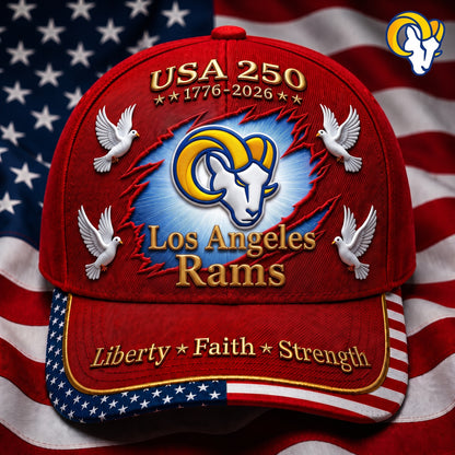 Premium NFL x LAR 250 Years Anniversary Of Freedom Cap V3  260626