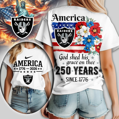 Premium NFL x LVR America God Shed His Grace On Thee Women Shirt NDT VHM
