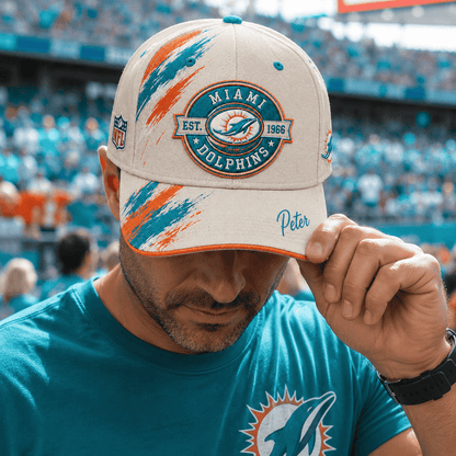 Premium NFL x MIA Custom Name Cap For Football Fans Loving Sporty Style 030726