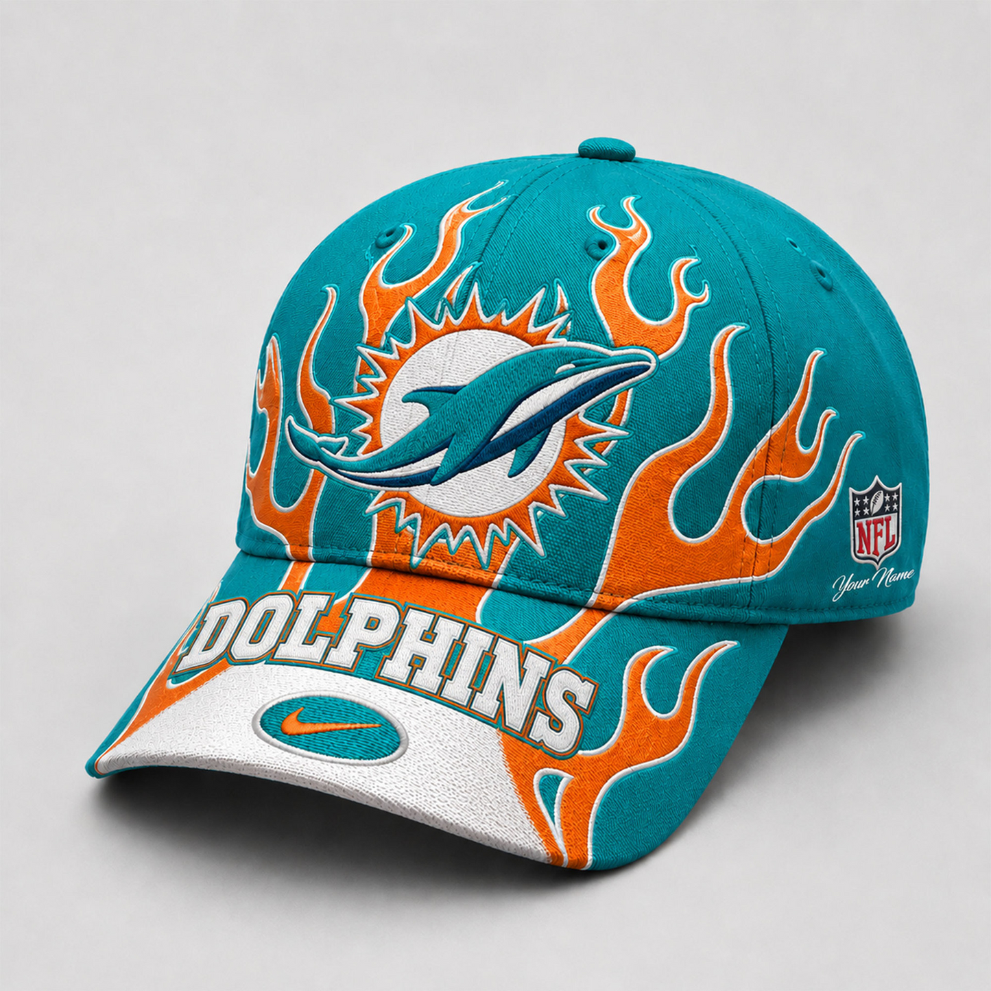 Premium NFL x MIA Game Day Flame Cap 260626