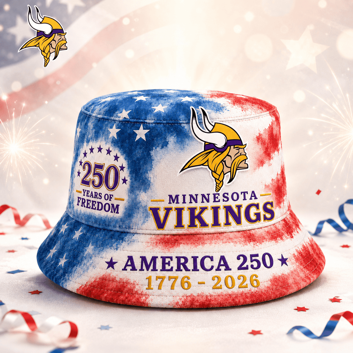 Premium NFL x MV 250 Years Of Freedom Bucket Hat 120625